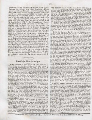 512 Kirchliche Mittheilungen