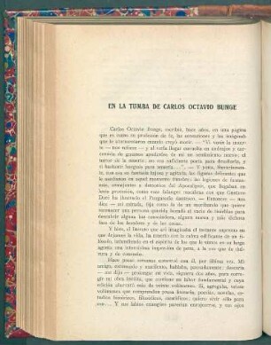 En la tumba de Carlos Octavio Bunge
