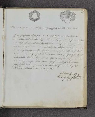 Anton Herzog. – Wiener Neustadt, 03.03.1843
