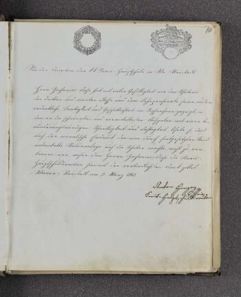 Anton Herzog. – Wiener Neustadt, 03.03.1843