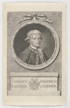 Bildnis des Iohann Heinrich Casimir v. Carmer