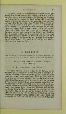 71. Kaiser Karl VI