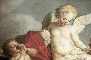 Putti mit Weinfaß