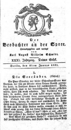 3. Stueck, 16. Januar 1832