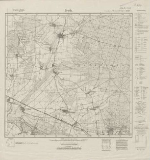 4143 (alte Nr.: 2318) Seyda, Meßtischblatt (4cm - Karte)