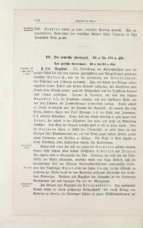III. Die römische Kaiserzeit. 30. v. bis 476 n. Chr.