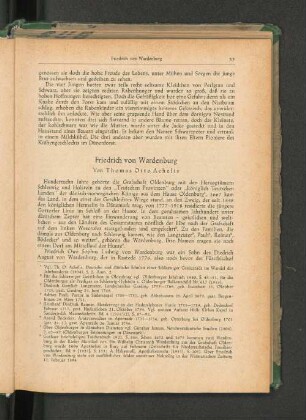 Friedrich von Wardenburg VOn Thomas Otto Achelis