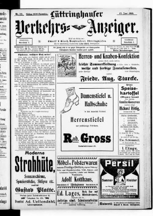 Lüttringhauser Verkehrs-Anzeiger. 1910-1911