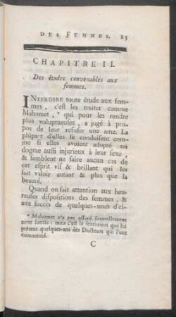 Chapitre II. Des études convenables aux femmes