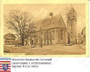 Lich, Stiftskirche (St. Mariastiftkirche) / Seitenansicht