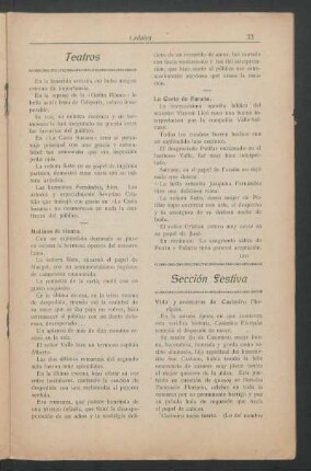 Teatros : Molinos de viento. [y] La Corte de Faraón.