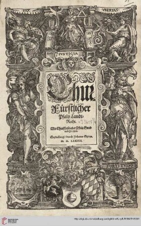 Titelblatt des Pfalz LandtRecht