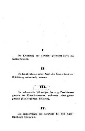 Thesen, welche Mittw. d. 11. Mai 1853 ... öff. vertheidigen wird