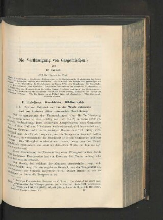 Die Verflüssigung von Gasgemischen.