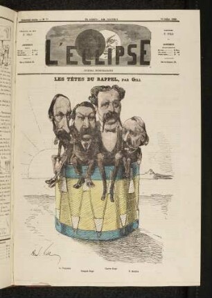 Les Têtes du rappel, par Gill