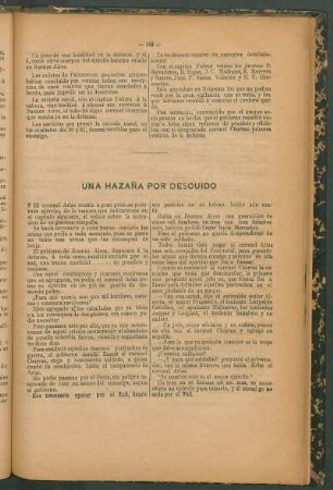 Una hazaña por descuido