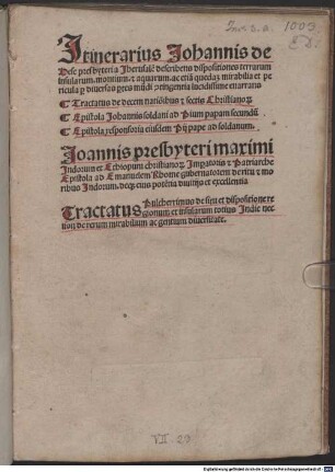 Itinerarius per diversas partes mundi