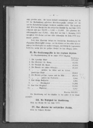 IV. Das Material der medizinischen Statistik.