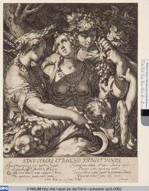 Sine Cerere et Baccho friget Venus
