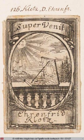 Exlibris des Ehrenfried Klotz