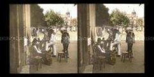 Stiefelputzer am Kirchplatz in Braila
