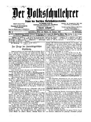 Zur Frage der staatsbürgerlichen Erziehung