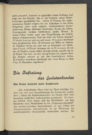 Die Befreiung des Sudetenlandes