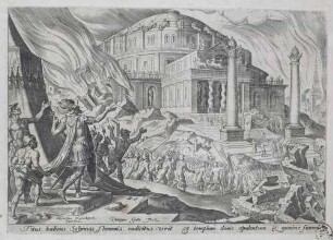 Die Zerstörung des Tempels von Jerusalem durch Titus, Blatt 21 aus der Folge "Das Unglück des jüdischen Volkes"