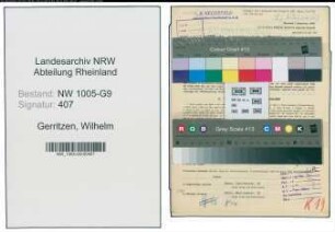 Entnazifizierung Wilhelm Gerritzen , geb. 18.05.1909 (Elektromeister)