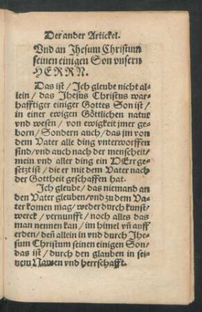 Der ander Artickel.