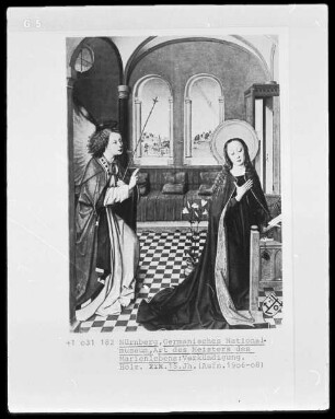 Passionsaltar der Sammlung Lyversberg — Verkündigung an Maria