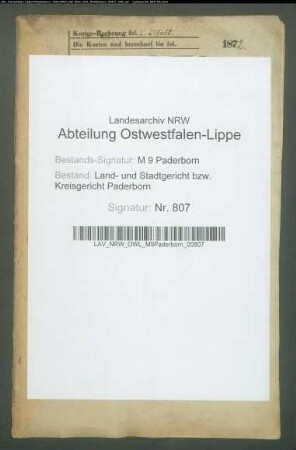 Erblasser: Jochheim, Theresia, geb. Schäfer:
