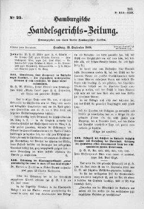 No. 25. 19. September 1868