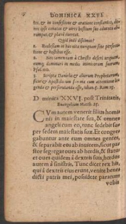 Dominica XXVI. post Trinitatis ...