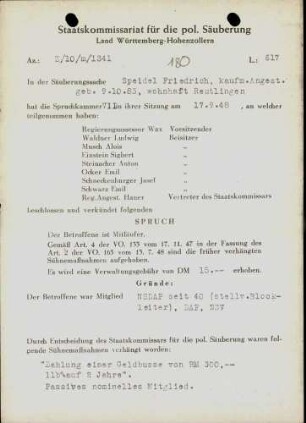 Speidel, Friedrich