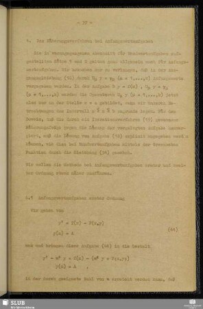 4. Das Näherungsverfahren bei Anfangswertaufgaben