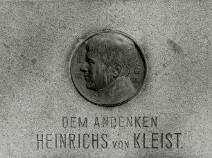 Porträtmedaillon des Heinrich von Kleist
