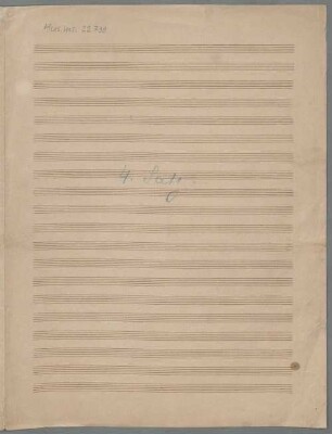 Sinfonie Nr. 4  - BSB Mus.ms. 22739