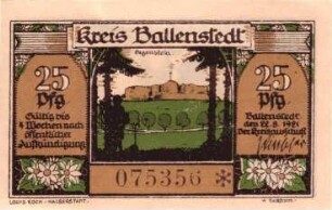Notgeld des Kreises Ballenstedt