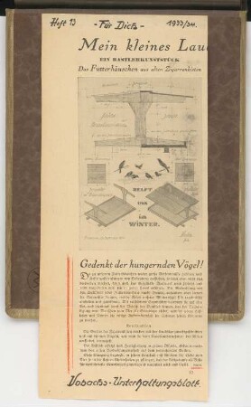 Futterhäuschen: Bastelanleitung