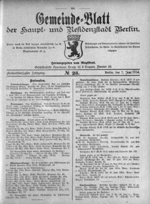 1914,23: No. 23, 7. Juni 1914