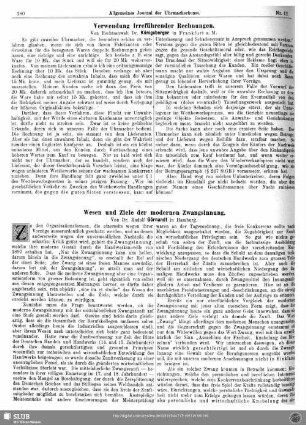 Wesen und Ziele der modernen Zwangsinnung