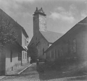 Pfarrkirche : Glockenturm der Heilig-Kreuz-Pfarrkirche