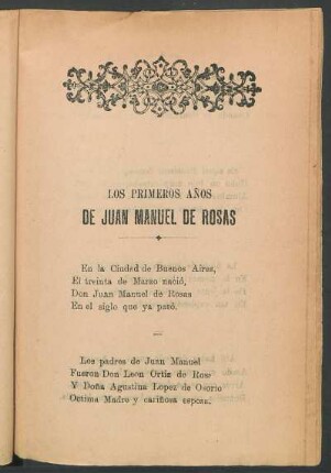 Los primeros años de Juan Manuel de Rosas