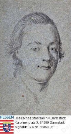 Hill, Friedrich Jakob (1758-1846) / Porträt eines jungen Mannes, Kopfbild