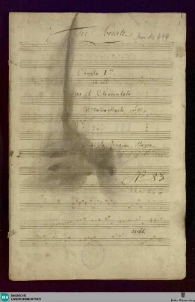3 Sonatas - Don Mus.Ms. 649 : cemb, vl