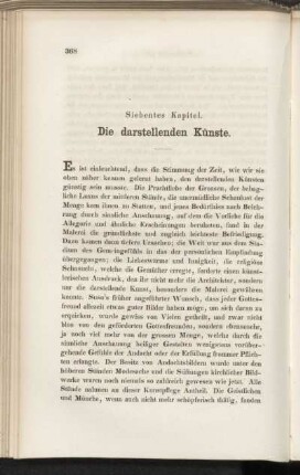 Siebentes Kapitel. Die darstellenden Künste.