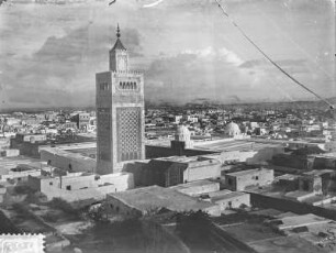 Stadtansicht : Tunis, Blick auf die Ez-Zitouna-Moschee