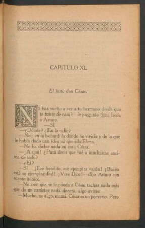 Capítulo XL - El justo don César.