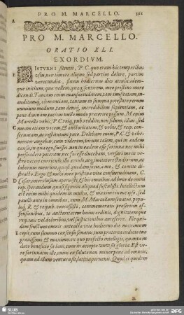 Pro M. Marcello. Oratio XLI.